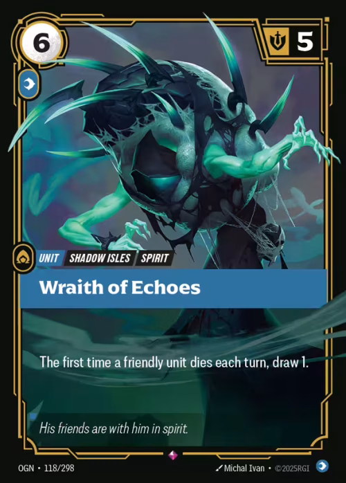 Wraith of Echoes - Origins Riftbound spoiler