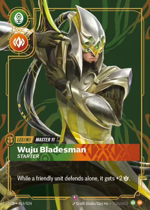 Wuju Bladesman - Proving Grounds Riftbound spoiler