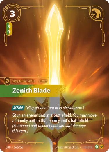 Zenith Blade - Origins Riftbound spoiler
