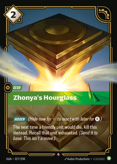 Zhonya's Hourglass - Origins Riftbound spoiler